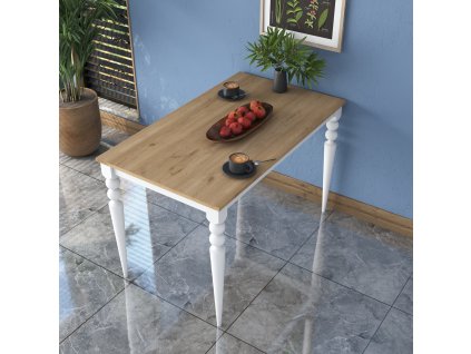 Jedálenský stôl TIGO, orech/biela