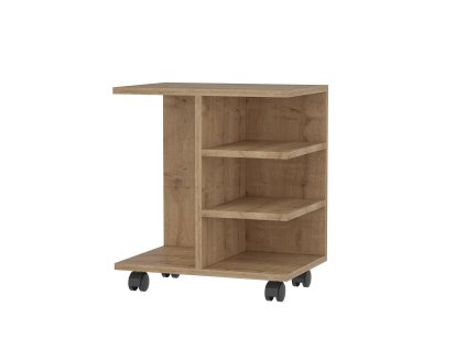 Odkladací stolík na kolieskach DALLAS, dub Sapphire