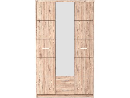 Šatníková skriňa 3D2S SHANIA 015, dub san Remo light