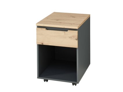 Skrinka ku stolu BURGON 16, dub Artisan / grafit