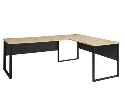 Kancelársky stôl BURGON 72, dub Artisan / grafit