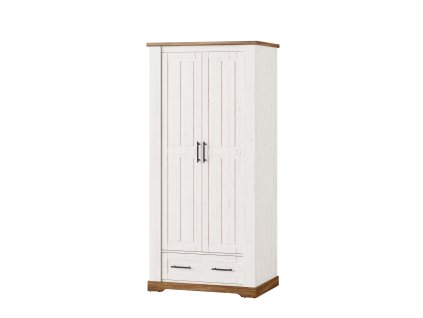 Vintage 2-dverová šatníková skriňa COUNTY 70