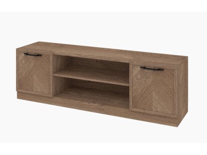 Stolík pod TV ZYCO 25 z masívu, dub rustical