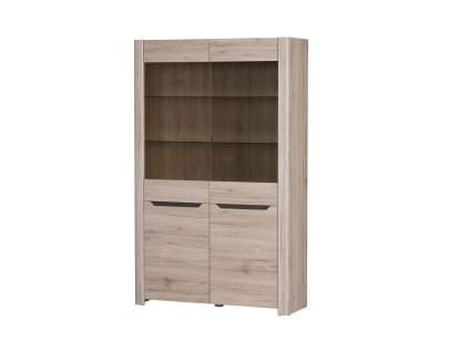 Vitrína dvojdverová DESIRE 02, dub san remo