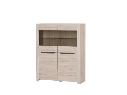 Vitrína dvojdverová DESIRE 03, dub san remo