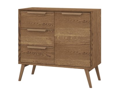 Dverová komoda LEA 12, dub rustikálny