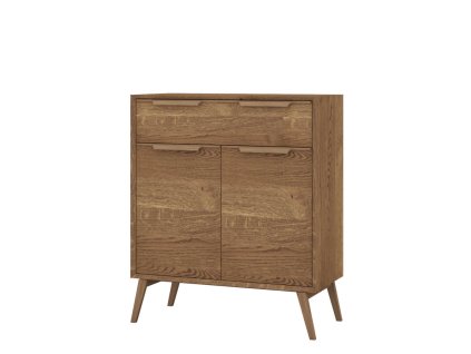 Vysoká komoda LEA 14, dub rustikálny