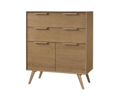 Kombinovaná komoda LEA 15, dub rustikálny