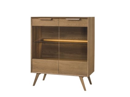 Vitrína LEA 16, dub rustikálny
