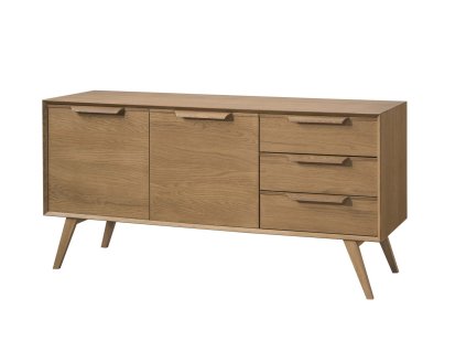 Široká zásuvková komoda LEA 24, dub rustikálny