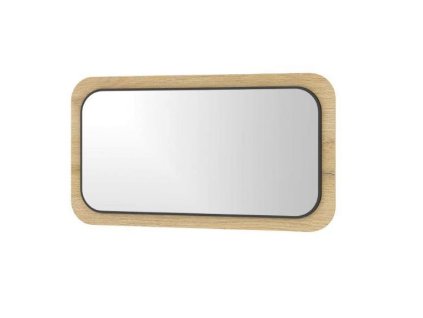 Oválne zrkadlo BIMBO 80, dub dziki/ artisan olej