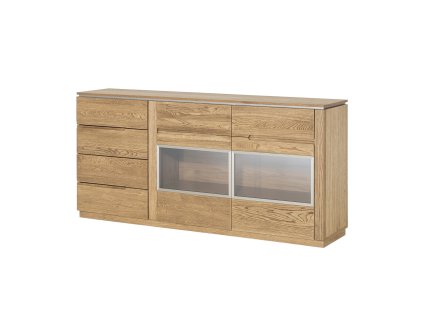 Široká komoda s presklenenými dvierkami MONASTERY 47