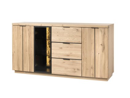 Kombinovaná komoda 20 NEAPOL, dub bianco