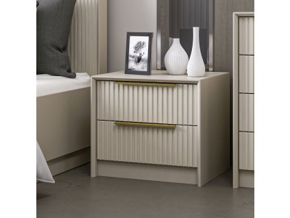 Šuplíkový nočný stolík AQUA, kameň