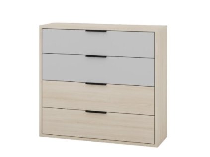 Zásuvková komoda REINOLD 06, riva / šedá