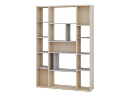 Moderný regál REINOLD 07, riva / šedá