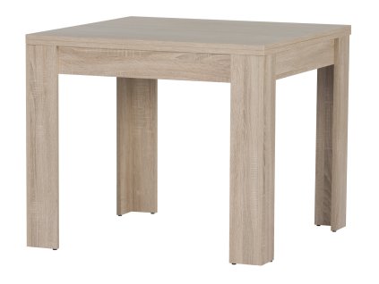Štvorcový jedálenský stôl s rozkladom SATUR 40, sonoma