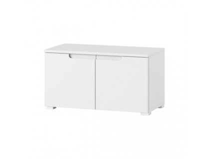 Skrinka 18 biela/biely lesk CELENE