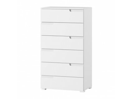 Komoda 3 biela/biely lesk CELENE