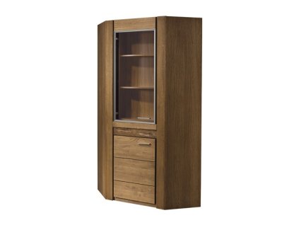 Rohová vitrína 2-dverová VELET 16