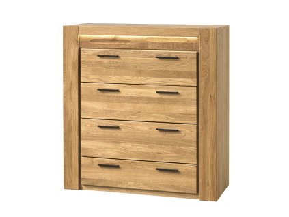 Malá zásuvková komoda LEVET 75, dub Natura