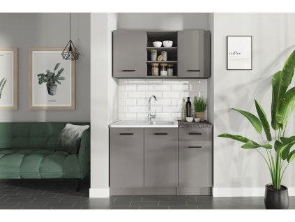 Malá kuchyňa JANKA 120, antracit