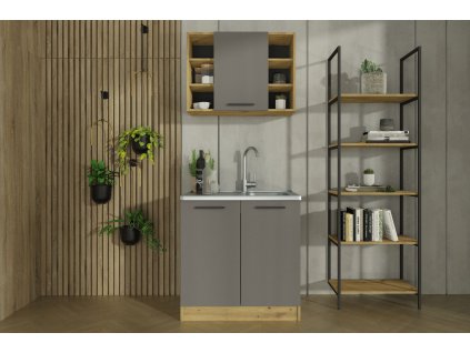 Malá kuchyňa artisan/ antracit SMILE 80
