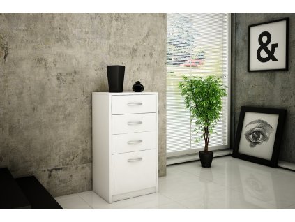 Komoda 4S ANES, biela