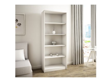 Regál MAXIM 4, biela