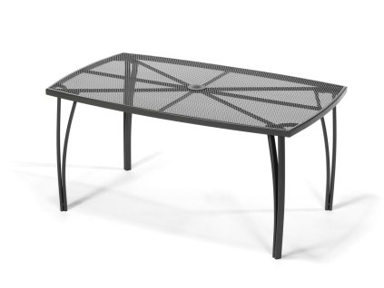 Záhradný kovový stôl BABU, čierny