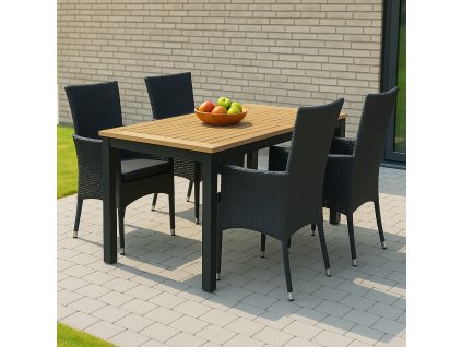 Záhradná zostava 4B+1 MATIAS, čierna