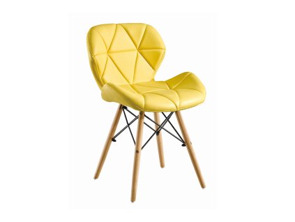 Čalúnená stolička DORSET, žltá