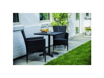 Záhradná zostava 1+2 RISTORANTE II, čierny antracit