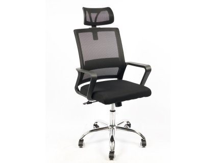 Kancelárske kreslo STEFANY, čierna/chróm