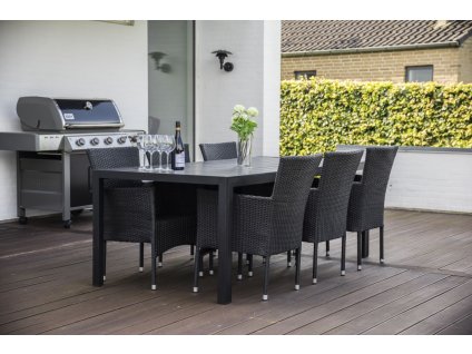 Záhradná zostava 6+1 NORIMBERG, čierny antracit