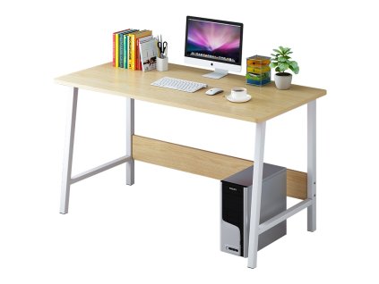 Písací stolík HEIDY, biela/dub Sonoma
