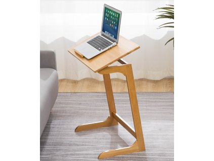 Naklápací stolík na notebook TONNY, bambus