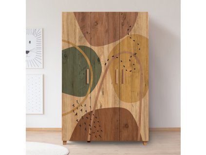 Štýlová šatníková skriňa SELENA, borovica