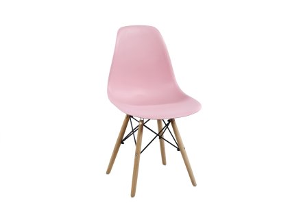 Moderná stolička MODENA II, buk/ružová