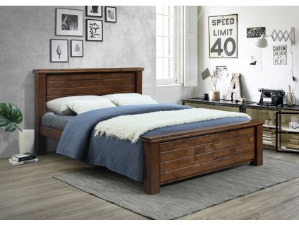 Manželská posteľ JERSEY KING 180, orech