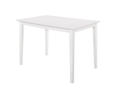 Jedálenský stôl z masívu KANSAS, biely