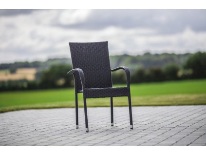 Záhradné ratanové kreslo ESSEN, antracit
