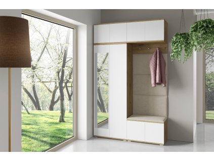 PERTH V3 predsieňová zostava, biela/béžová