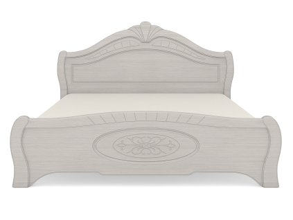 Manželská posteľ 160 s roštom CATHERINE, ľadový dub/biela