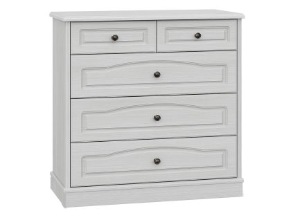 Komoda CATHERINE, ľadový dub/biela