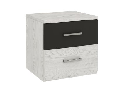 Nočný stolík LILIAN NEW, antracit/light artwood