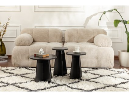 Odkladacie stolíky MODO 3, čierne drevo