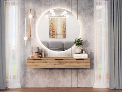 DUBLIN 2 zavesny konzolovy stolik dub Apalacsky