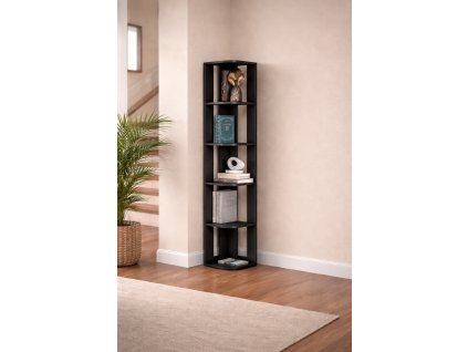 TRAM12 rohovy regal antracit