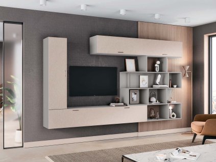 RATEM zavesna obyvacia stena toffee BEZE